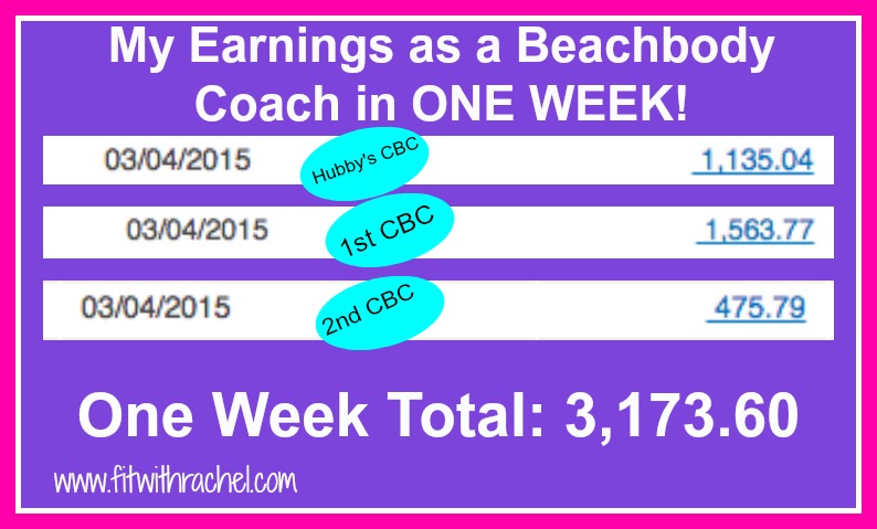 my earnings as a beachbody coach