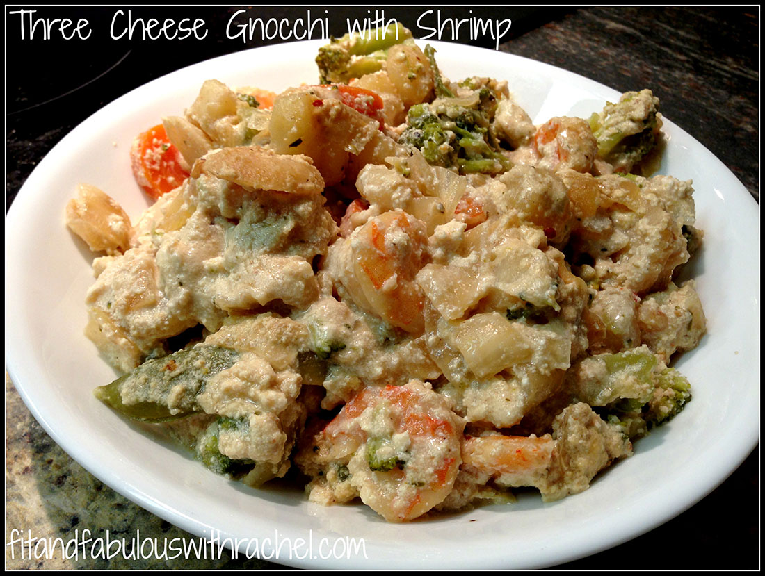 Three Cheese Gnocchi with Shrimp